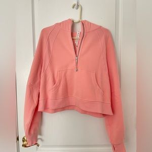 NWT Lululemon Scuba Oversized Half-Zip Hoodie - Dew Pink M/L